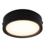 Zwarte mini plafondlamp Aletta, aluminium, 5W, 3000K LED, Ophalen of Verzenden, Nieuw, Stof, Basis