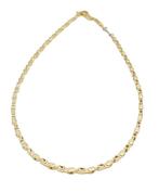 Halsketting - 18 karaat Geel goud, Witgoud, Sieraden, Tassen en Uiterlijk, Kettingen, Nieuw