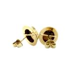 Gouden oorstekers met camee 14 krt, Sieraden, Tassen en Uiterlijk, Oorbellen, Ophalen of Verzenden, Nieuw
