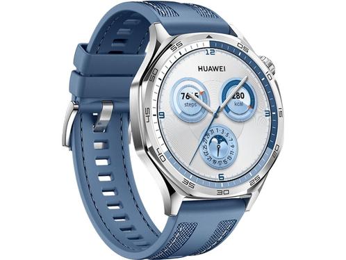 Huawei Watch GT 5, 46mm, RVS (Blauw), Huis en Inrichting, Woonaccessoires | Overige, Zo goed als nieuw, Verzenden
