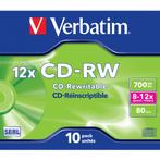 Verbatim CD-RW discs in Jewel Case - 12-speed -, Nieuw, Ophalen of Verzenden