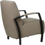 Leren fauteuil Glory - Toledo Khaki (taupe/bruin), Huis en Inrichting, Fauteuils, Nieuw, Ophalen of Verzenden, Leren fauteuil Glory - Toledo Khaki (taupe/bruin) past perfect in uw interieur als u woonstijl: Industrieel, Modern is.