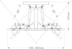 Hydraulische rubberschuif 1.50- 3.00m, Verzenden