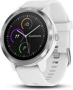 Garmin Vivoactive 3 30,4 mm zilver met siliconen bandje wit, Verzenden, Gebruikt