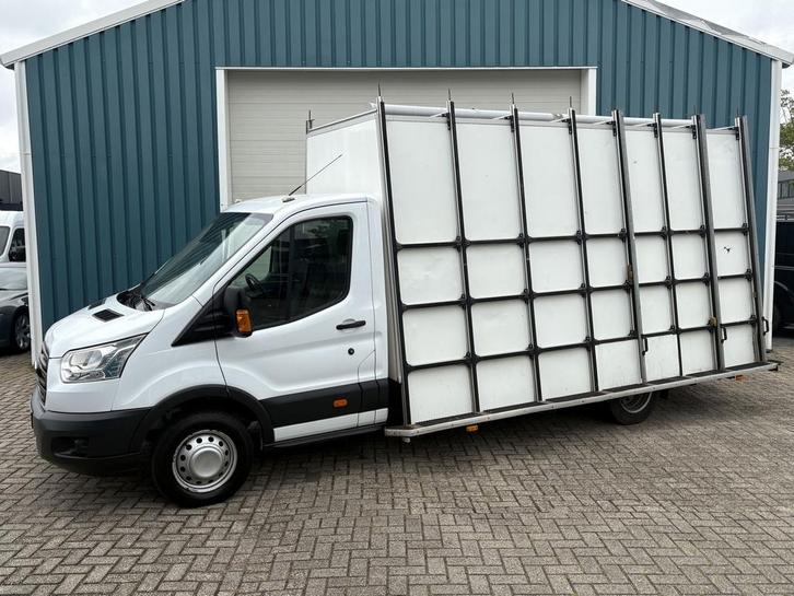 Ford Transit 350 2.2 155Pk TDCI L4H1 Ambiente / Cruise / Air, Auto's, Bestelauto's, Onderhoudsboekje, Lease, Handgeschakeld, Wit