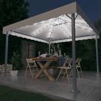 vidaXL Prieel met LED-lichtslinger 300x300 cm aluminium, Tuin en Terras, Verzenden, Nieuw