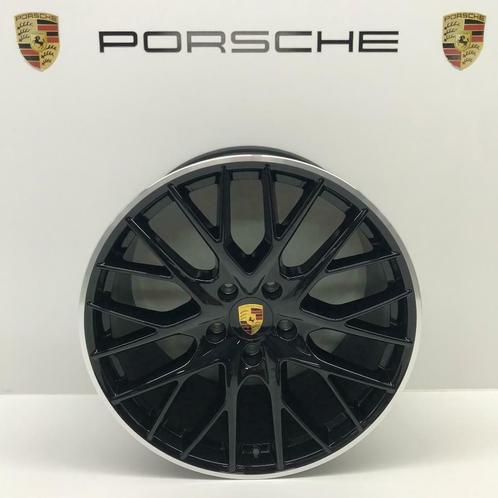 Porsche Panamera (971) 21 SportDesign zwart/alu  met banden, Auto-onderdelen, Banden en Velgen, 21 inch, 315 mm, Personenwagen