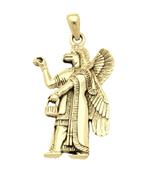 Gouden Assyrische God Nisroch kettinghanger, Sieraden, Tassen en Uiterlijk, Kettinghangers, Verzenden, Nieuw