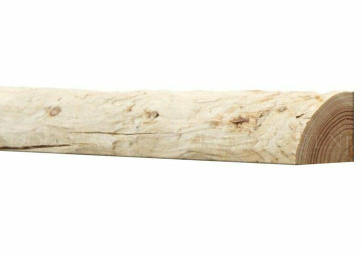 Douglas kwartronde palen geschild | Kopmaat 4/5 cm, Lengt..., Doe-het-zelf en Verbouw, Hout en Planken, Nieuw, Verzenden