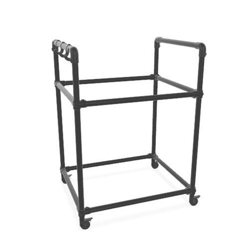 BBQ Meubel Gamba | Zwart 33.7 mm | Wiel | DIY Bouwpakket  |, Tuin en Terras, Barbecue-accessoires, Ophalen of Verzenden