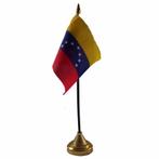 Venezuela versiering tafelvlag 10 x 15 cm - Venezuela vers.., Ophalen of Verzenden, Nieuw