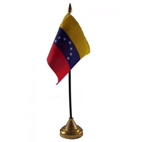 Venezuela versiering tafelvlag 10 x 15 cm - Venezuela vers.., Hobby en Vrije tijd, Feestartikelen, Ophalen of Verzenden