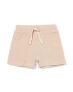 HEMA Newborn korte broek mousseline lichtbruin, Verzenden, Nieuw