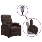 vidaXL Sta-op-stoel stof donkerbruin, Huis en Inrichting, Fauteuils, Verzenden, Nieuw