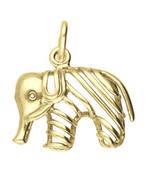 Gouden Olifant opengewerkt kettinghanger, Verzenden, Nieuw