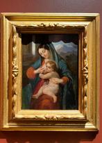 Franse school (XVIII) - Vierge à l’enfant, Antiek en Kunst
