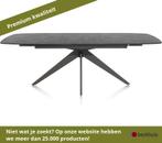 XOOON Padova uitschuifbare tafel 180/240x90 cm - Antraciet, Ophalen of Verzenden, Nieuw, Overige materialen