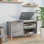 vidaXL - Platenkast - 84,5x38x48 - cm - bewerkt - hout -, Huis en Inrichting, Ophalen of Verzenden, Gebruikt