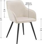 2dekans | Loungestoel / Eetkamerstoel Tarje - 2-Delig -, Ophalen of Verzenden, Zo goed als nieuw