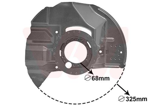REMSCHIJF BESCHERMER VOOR BMW 3 E46 1997-2001 34111164383, Auto-onderdelen, Remmen en Aandrijving, Nieuw, Ophalen of Verzenden