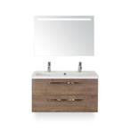 Seville Badmeubelset 100 cm - Tabacco - Wastafel Djazz 2, Huis en Inrichting, Ophalen of Verzenden, Nieuw