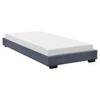 Modern bedframe stof met matras 90x200 donkergrijs, Huis en Inrichting, Verzenden, Nieuw