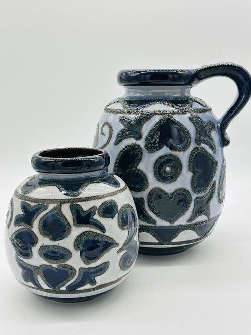 Scheurich Fat Lava Glaze WGP - Vaas (2) - Keramiek, Antiek en Kunst, Antiek | Glas en Kristal