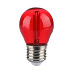E27 filament lamp - Prikkabel LED lamp - 2W - Rood, Tuin en Terras, Ophalen of Verzenden, Nieuw