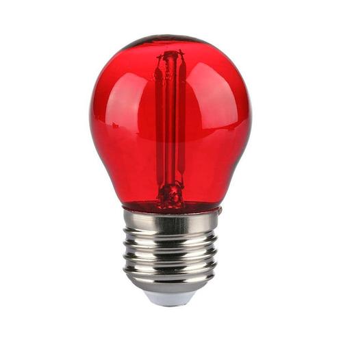 E27 filament lamp - Prikkabel LED lamp - 2W - Rood, Tuin en Terras, Buitenverlichting, Ophalen of Verzenden