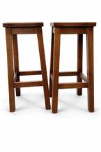 Nieuwe stevige mooie barkrukken - vurenhout - grenenhout, 5 krukken of meer, Met voetsteun, 60 tot 90 cm, Nieuw