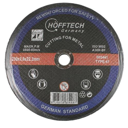 Hofftech Metaal doorslijpschijf - Ø 230 mm - hoge snijsne.., Doe-het-zelf en Verbouw, Gereedschap | Slijpmachines, Nieuw, Ophalen of Verzenden