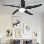 Plafondventilator met lamp 128 cm bruin (Voor in Huis), Huis en Inrichting, Woonaccessoires | Overige, Nieuw, Verzenden