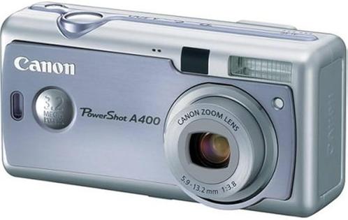 Canon PowerShot A400 Digitale Compact Camera - Zilver/Blauw, Audio, Tv en Foto, Fotocamera's Digitaal, Zo goed als nieuw, Verzenden