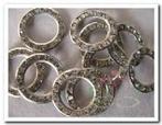 Trouwringen Strass diamantjes Zilverkleur 10 stuks, Ophalen of Verzenden, Nieuw