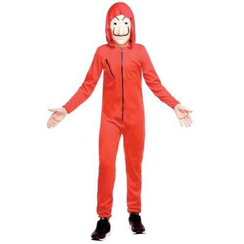 La Casa De Papel Verkleedkleren Kostuum - - Maat 128, Kinderen en Baby's, Carnavalskleding en Verkleedspullen, Nieuw, Ophalen of Verzenden