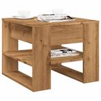 vidaXL Salontafel 55,5x55x45 cm bewerkt hout artisanaal, Verzenden, Nieuw, Overige houtsoorten, 50 tot 100 cm