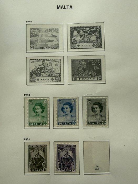 Malta 1950/1988 - Verzameling in een Davo Album, Postzegels en Munten, Postzegels | Europa | UK