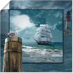 Artland Artprint Maritieme collage met zeilschip als, Verzenden, Nieuw