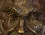 Beeld, Devil’s Head - France, 19th century - 21 cm - Brons, Antiek en Kunst