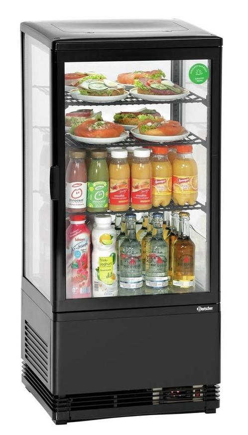 Bartscher Mini-koelvitrine | 78L | zwart | 435x385x(h)960 mm, Zakelijke goederen, Horeca | Keukenapparatuur, Verzenden