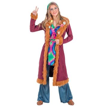 Hippie 60S Kostuum Roze Dames beschikbaar voor biedingen