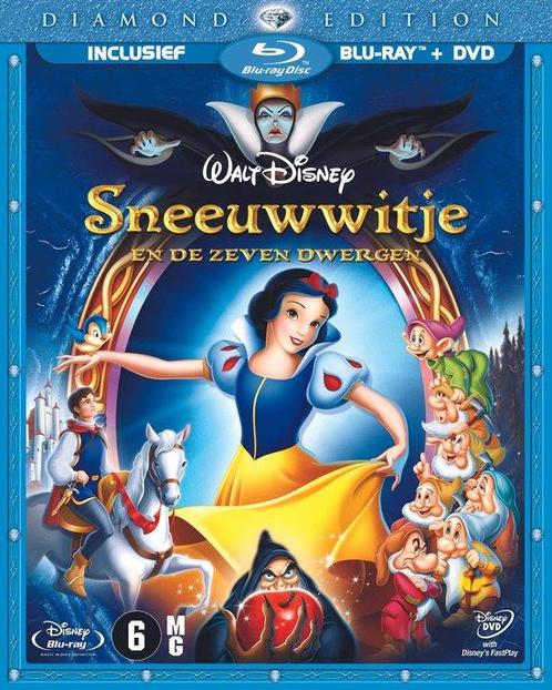 Blu-ray film - Sneeuwwitje En De Zeven Dwergen (Blu-ray+D..., Cd's en Dvd's, Blu-ray, Zo goed als nieuw, Verzenden