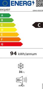 Exquisit GB40-050CW - 5 Jaar garantie - Vrijstaande kleine, Verzenden, Zo goed als nieuw