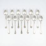 Lutz & Weiß model Pyramid - Art-Deco (grote) koffielepel /