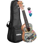 Cascha HH 2600 Sopran Art Series Urban sopraan ukelele set, Muziek en Instrumenten, Snaarinstrumenten | Overige, Verzenden, Nieuw