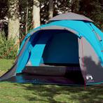 vidaXL Koepeltent 3-persoons snelontgrendeling blauw, Caravans en Kamperen, Tenten, Verzenden, Nieuw, Tot en met 2