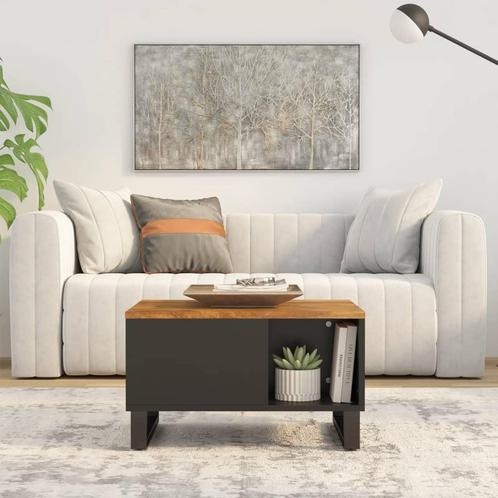 vidaXL Salontafel 60x50x35 cm massief mangohout, Huis en Inrichting, Tafels | Salontafels, 50 tot 100 cm, Nieuw, Overige houtsoorten