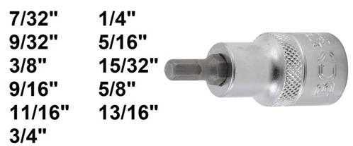 Dopsleutelbit (1/2) inbus, Auto diversen, Autogereedschap, Verzenden