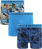 Muchachomalo Boxershorts 3-Pack Wolfy maat L Heren, Kleding | Heren, Ondergoed, Verzenden, Blauw, Muchachomalo, Boxer