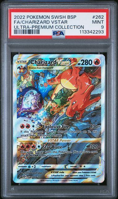 PSA 9 | Charizard VSTAR | SWSH Black Star Promo | SWSH262, Hobby en Vrije tijd, Verzamelkaartspellen | Pokémon, Ophalen of Verzenden